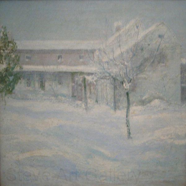 John Henry Twachtman Old Holley House, Cos Cob Spain oil painting art